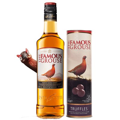 The Famous Grouse Whisky 70cl and Chocolate Truffles 320g